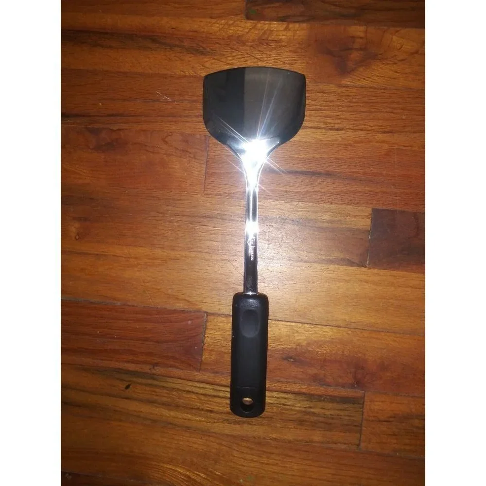 INOX Edelstahl ROSTFREI Stainless Steel 18/8 Spatula Turner EUC plastic handle